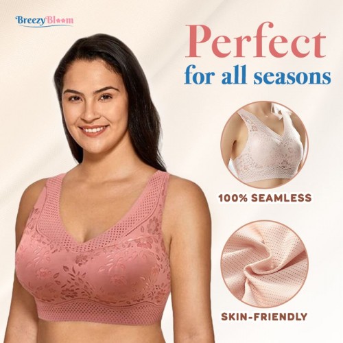 BreezyBloom - Sexy Beautiful Back Breathable Thin Bra